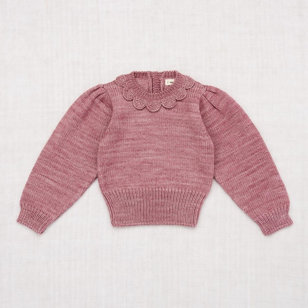 Misha and puff wool Ellie Pullover in AR size 5-6T